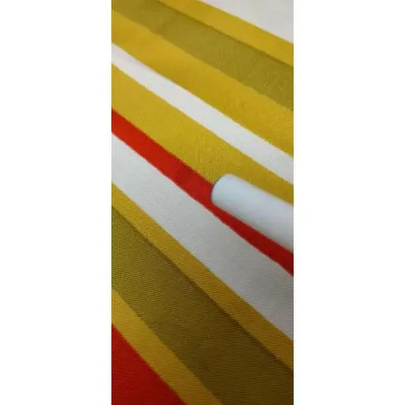 Vintage Dior Silk Scarf Striped Avocado Paris 1960s Designer Mid Century Mod 60s - Picture 13 of 16